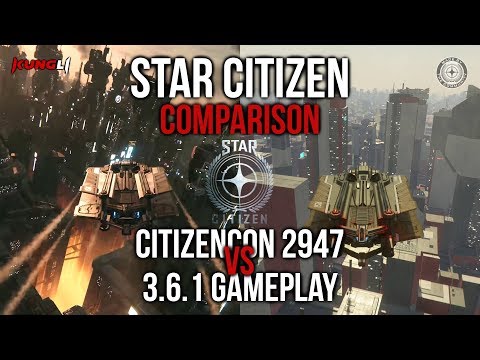 CitizenCon 2947 vs. Star Citizen 3.6.1 PU Gameplay comparison