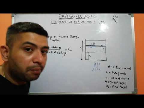 Time required for emptying a tank from bottom