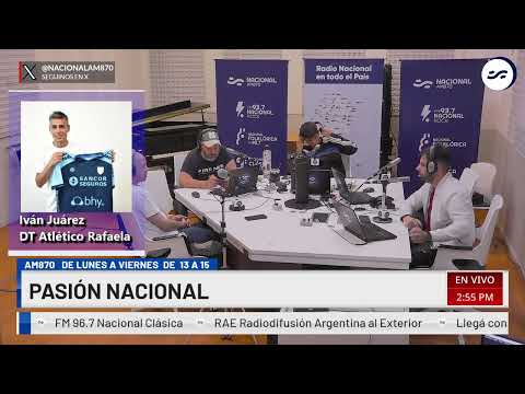 Iván Juárez  DT Atlético Rafaela en Pasión Nacional