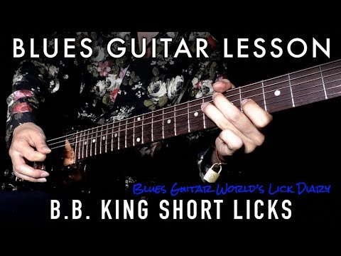 [TAB & SLOW] B.B. King Blues Licks in A♭ - Blues Guitar Lesson | #254