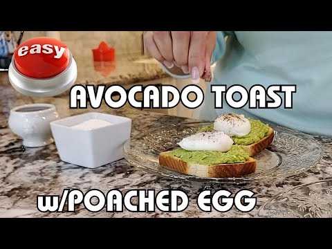Easy Creamy Avocado Toast Recipe with Simple Poached Eggs—Nifty Nelly