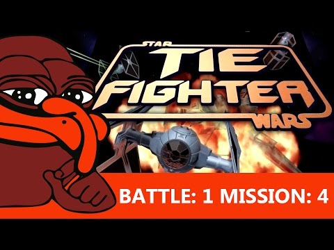 Let's Play Tie Fighter - E4: Battle 1, Mission 4, We leave for 10 GD minutes and this happens???