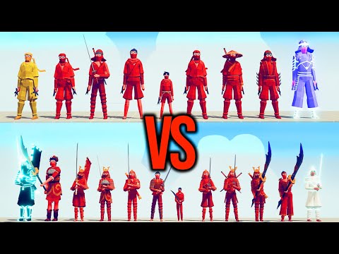 NINJA TEAM vs SAMURAI TEAM #41 | TABS - Totally Accurate Battle Simulator
