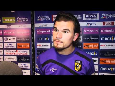 Piet Velthuizen en Nicky Hofs na Vitesse - NEC