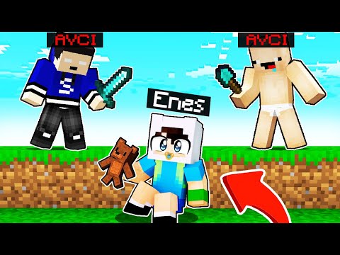 BEBEK ENES ARSLAN VS 2 PRO AVCI MANHUNT - 😱🔪 Minecraft