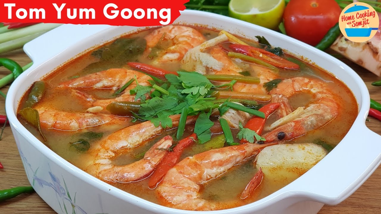 Tom yum soup with prawns video thumbnail
