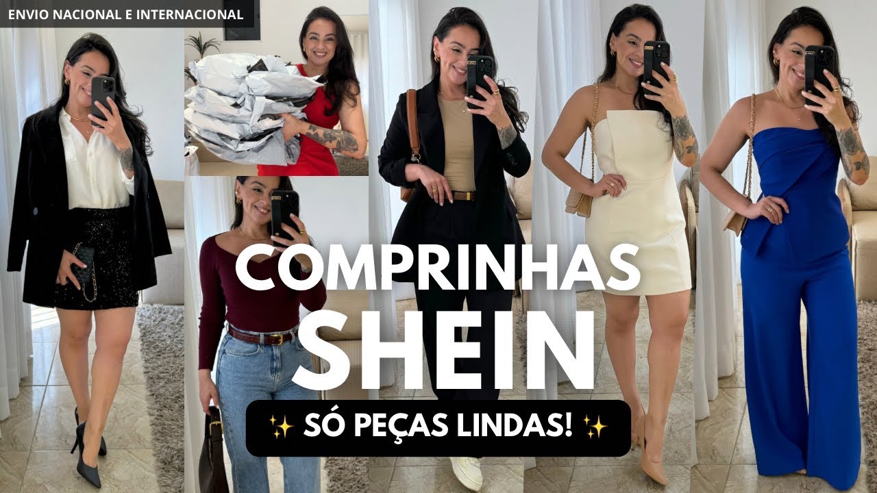 COMPRINHAS SHEIN com ENVIO NACIONAL | MELHORES COMPRAS | Looks elegantes e estilosos, SHEIN BRASIL ✨