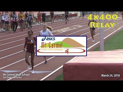 2018 TF - Mt Carmel - 4x400 (Girls, Heat 4 of 4) INVITE