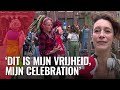 Vrij dansen bij de silent disco voor het Homomonument