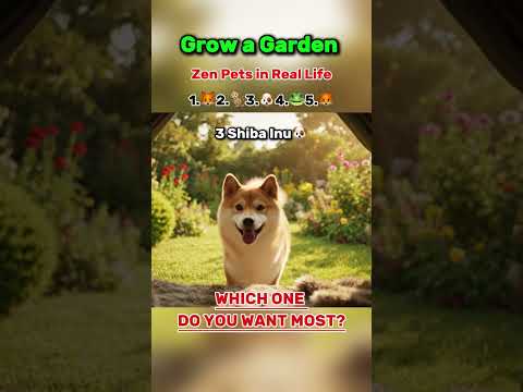 Grow a Garden: Zen Pets in Real Life #growagarden  #aivideo   #kitsune  #corruptedkitsune