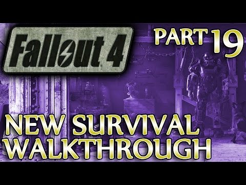 Ⓦ Fallout 4 New Survival Walkthrough ▪ Part 19: Suppressor for Overseer's Guardian