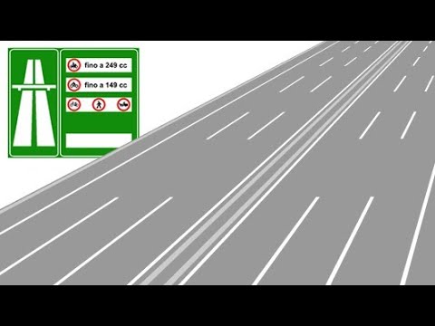 Definizione : l'autostrada è una strada a carreggiate