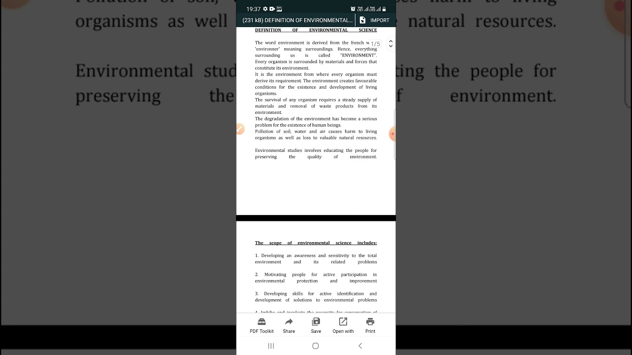 Environmental Studies-Need ,Importance and public awareness