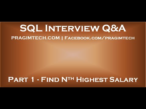 SQL Server Interview Questions and Answers