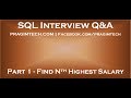 Part 1 How to find nth highest salary in sql Part 1 How to find nth highest salary in sql