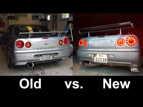 Nissan Skyline R34 GT-T Exhaust Setup Comparison ("Stock" vs. Kakimoto/Tomei/Apexi)