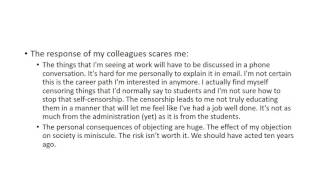 "I can envision a student or a colleague insisting that I call them using gender-neutral pronouns," he says."I’m not doing that. I think it’s manipulative and I don’t recognize another person’s right to determine what pronouns I use to address them. I won’t do it."