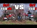 Crf150r VS Crf150f Race Wheelies Jumps Sound Review