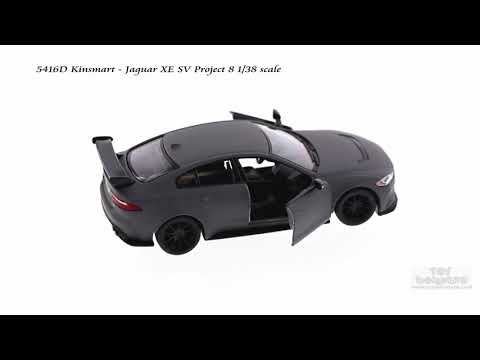 Металлическая машинка Kinsmart 1:38 «Jaguar XE SV Project 8» KT5416D, инерционная / Микс