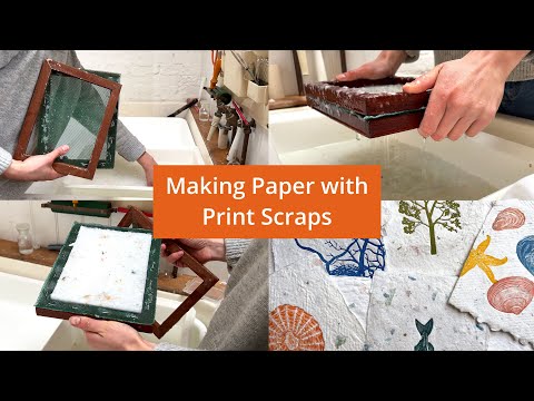 Making Paper with Print Scraps