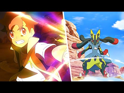 Roy And Shiny Mega Lucario VS Steelix - Pokemon Horizons Episode 92 AMV