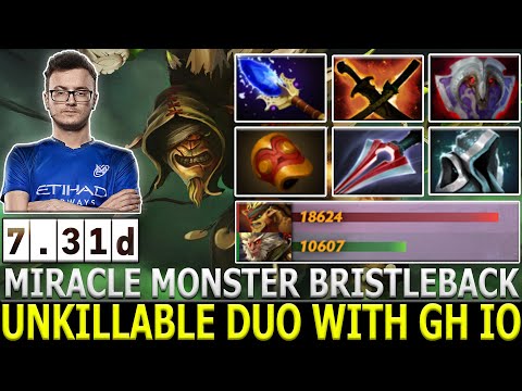 MIRACLE | Bristleback | Unkillable Monster Carry Duo with GH [IO] | Dota 2 | Pro Gameplay Highlights