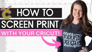 How to screen print shirts + decor with your Cricut THE EASY WAY! Full Screen Printing Tutorial