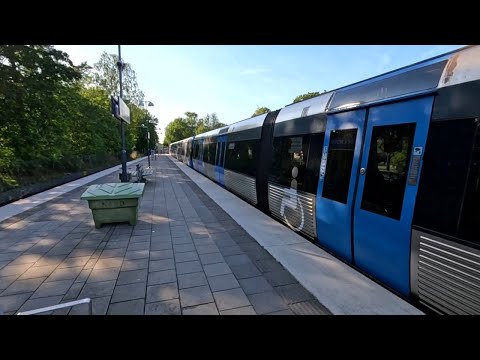 Stockholm Metro Ride - Stora mossen to Alvik | Sweden | 27/08/25