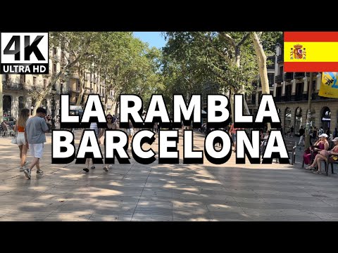 4K| La Rambla 🇪🇸| Barcelona Espanha | Passeio a pé verão 2023 |@thecphwalker |