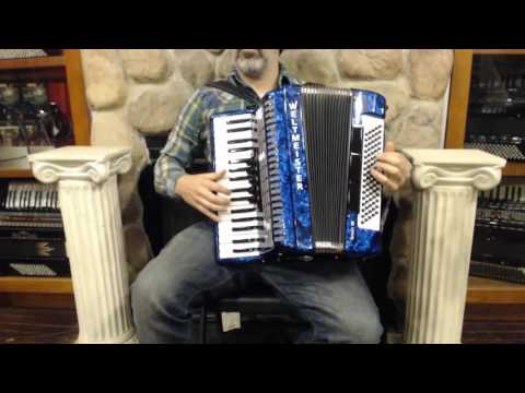WMACHAT80BL - Blue Weltmeister Achat 80 Piano Accordion 34 80 LMM $1795