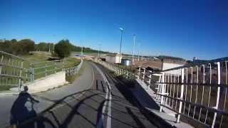preview picture of video 'Минск, велодорожка, 2 моста'