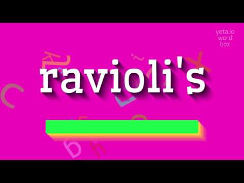 How to say "ravioli's"! (High Quality Voices)