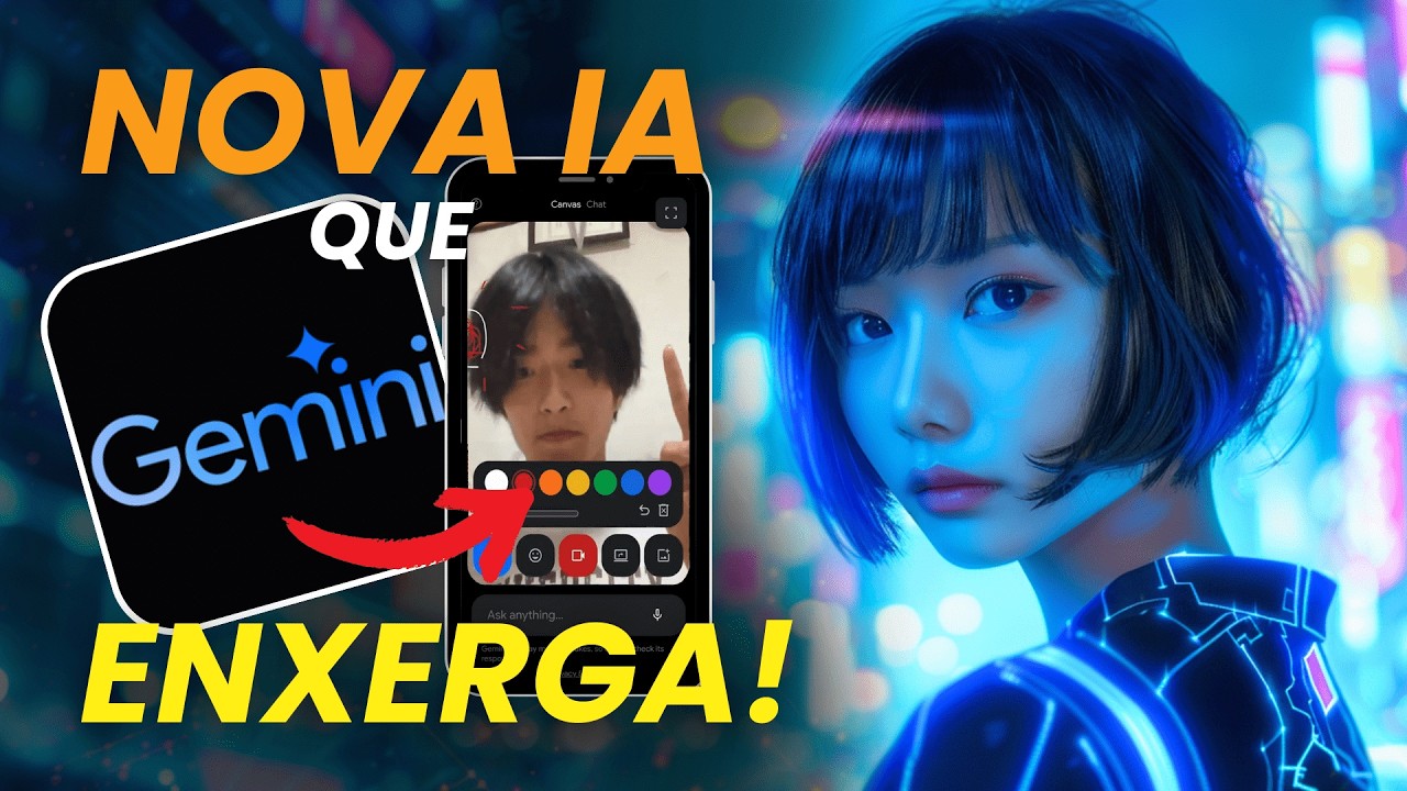 INACREDITÁVEL! Nova IA da Google que VÊ A CÂMERA E TELA!