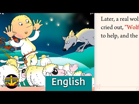 Boy and Wolf |English Easy Learn |Artist Aija Jasuna