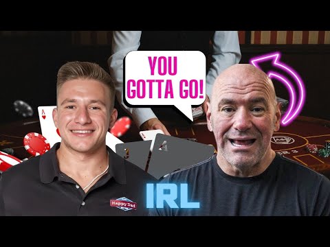 Dana White Kick's Out Dealer Playing High Stakes BlackJack With Stevewilldoit
