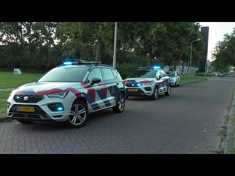Brandweer Velsen-Zuid rukt uit voor een schuurbrand aan de Dobbiuslaan in Santpoort Noord