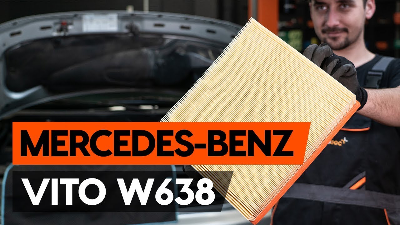 Kako zamenjati avtodel zračni filter na avtu Mercedes Vito W638 – vodnik menjave