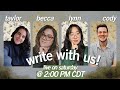 Write With Us Chatty Writing Livestream Ft Cody Becca Taylor