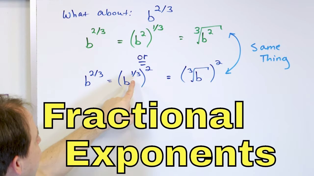 01 - Simplify Rational Exponents (Fractional Exponents, Powers & Radicals) - Part 1