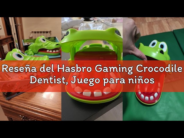Vídeo relacionado con Hasbro Gaming Crocodile Dentist, Juego para niños de 4 años en adelante, Multicolor