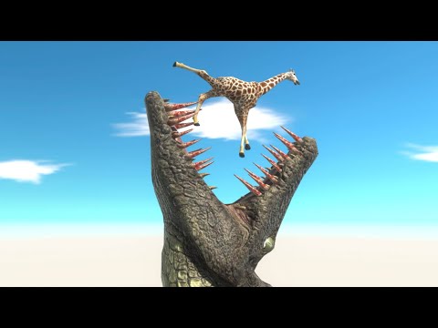 Deadly Jump Into The Mouth Purussaurus ► Animal Revolt Battle Simulator