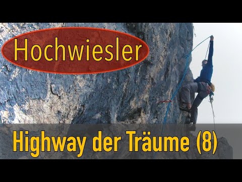 Mit Highspeed im "Highway der Träume" (8) an der Hochwiesler Südwand, Tannheimer Tal