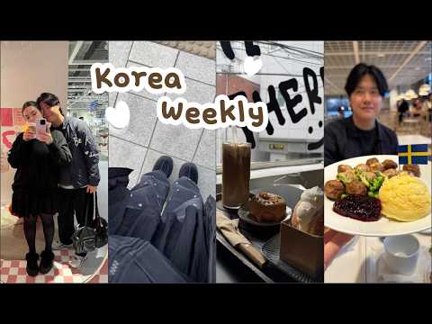 weekly korea vlog 💛 ikea date, donut cafe, “heated riverly” e commentiamo Bridgerton  