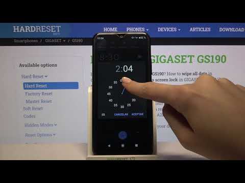Cómo poner una alarma en Gigaset GS190 - activar despertador