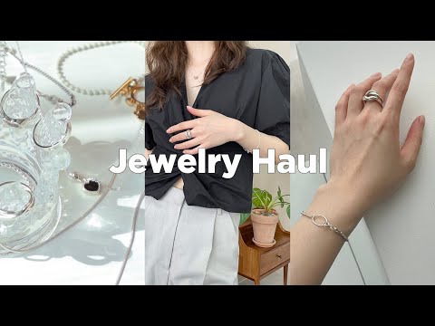 Jewelry Haul 💍깔끔한 S/S 룩북에 쥬얼리 한스푼...💗애정하는 목걸이, 팔찌, 반지 조합 추천 | 패션 하울