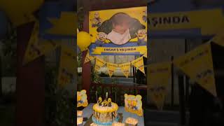 Minyon Konseptli Doğum Günü #short #shorts #shortvideo #shortsvideo #minions #minion #balloons