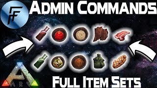 Admin commands for full item sets | ARK: Survival Evolved