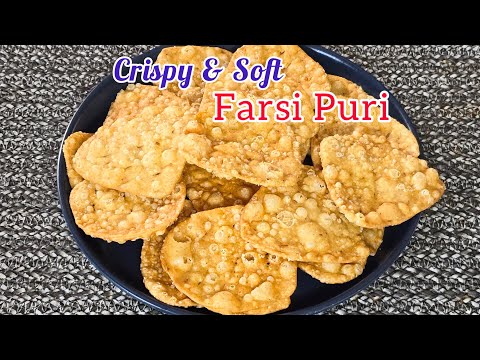 Crispy Farsi Puri | Gujarati Tea Time Snack | Namkeen Farsi Poori Recipe