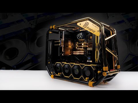 「BRO」4K Water Cooled PC Build Inwin D-Frame 2.0 With X870E & RTX 5090.#pcbuild  #x870 迎广D Frame 2 0