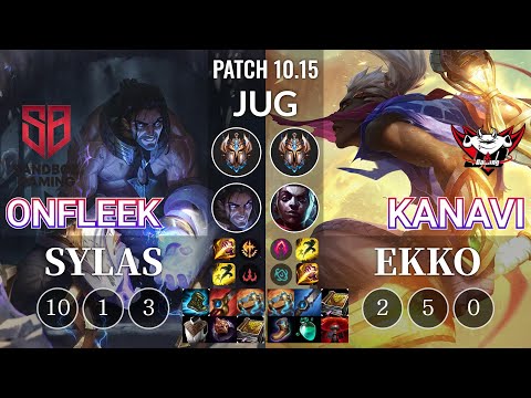 SB OnFleek Sylas vs JDG Kanavi Ekko Jungle - KR Patch 10.15